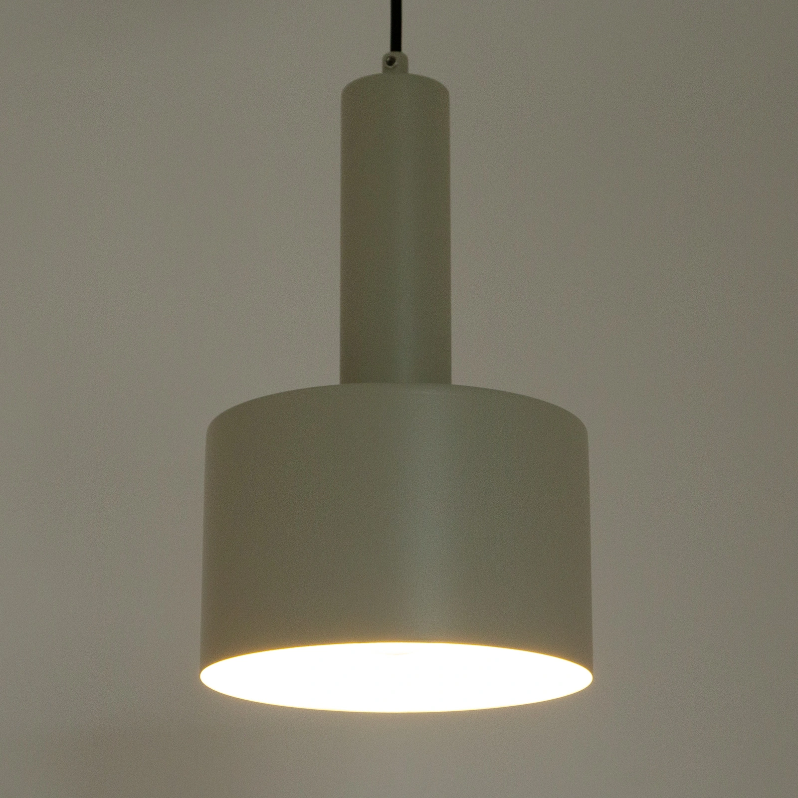 Lampa wisząca minimalistyczna VITRUM WALEC szary beż, 1 × E27 – Sigma Lighting 41106 - obrazek 2