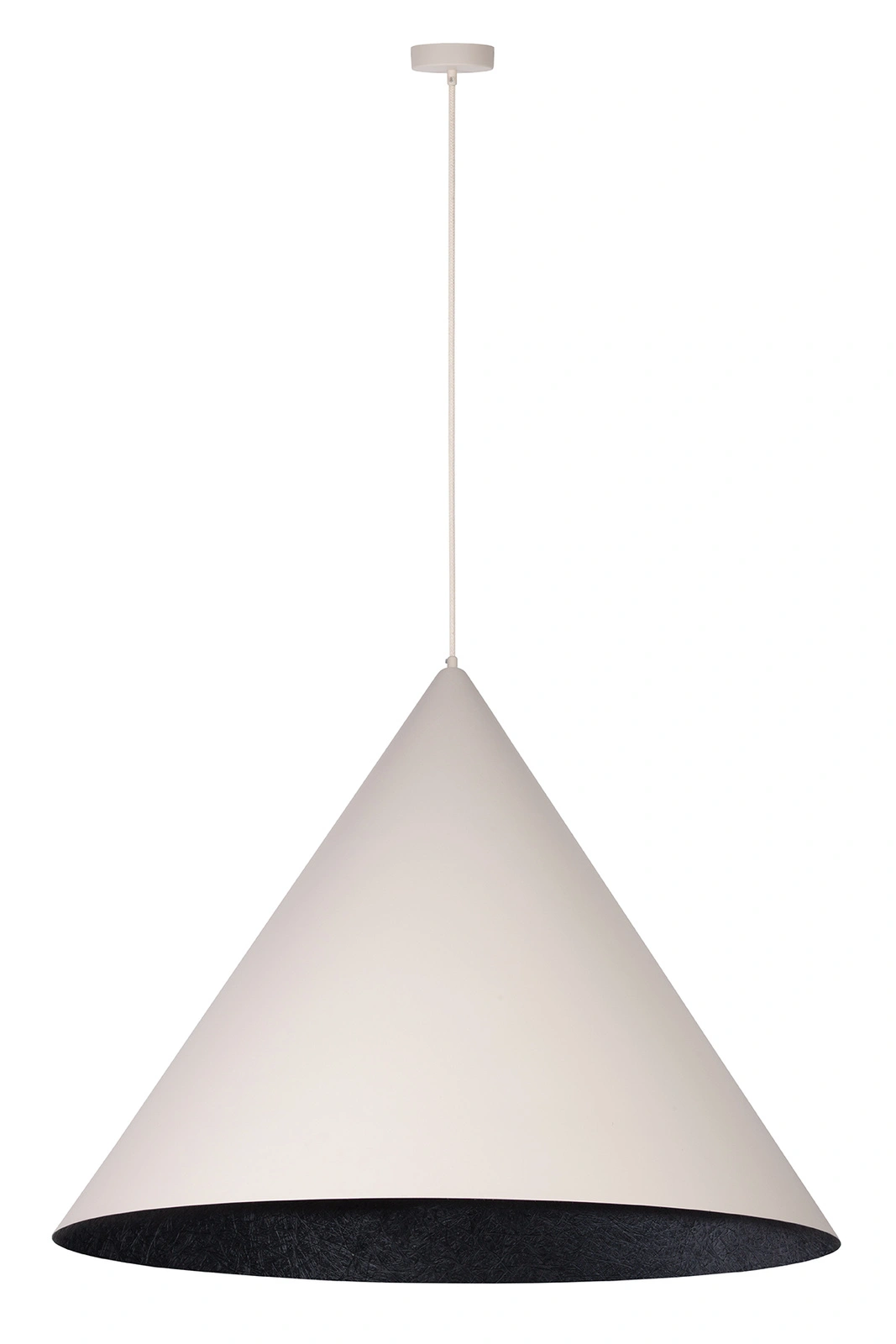 Lampa wisząca nowoczesna VESUVIO beżowy/czarny L 3xE27, 3 × E27 – Sigma Lighting 41075
