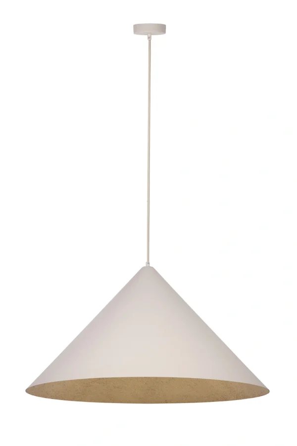 Lampa wisząca nowoczesna VESUVIO beżowy/złoty M 3xE27, 3 × E27 – Sigma Lighting 41068