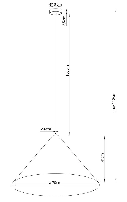 Lampa wisząca nowoczesna VESUVIO beżowy/złoty M 3xE27, 3 × E27 – Sigma Lighting 41068 - obrazek 3