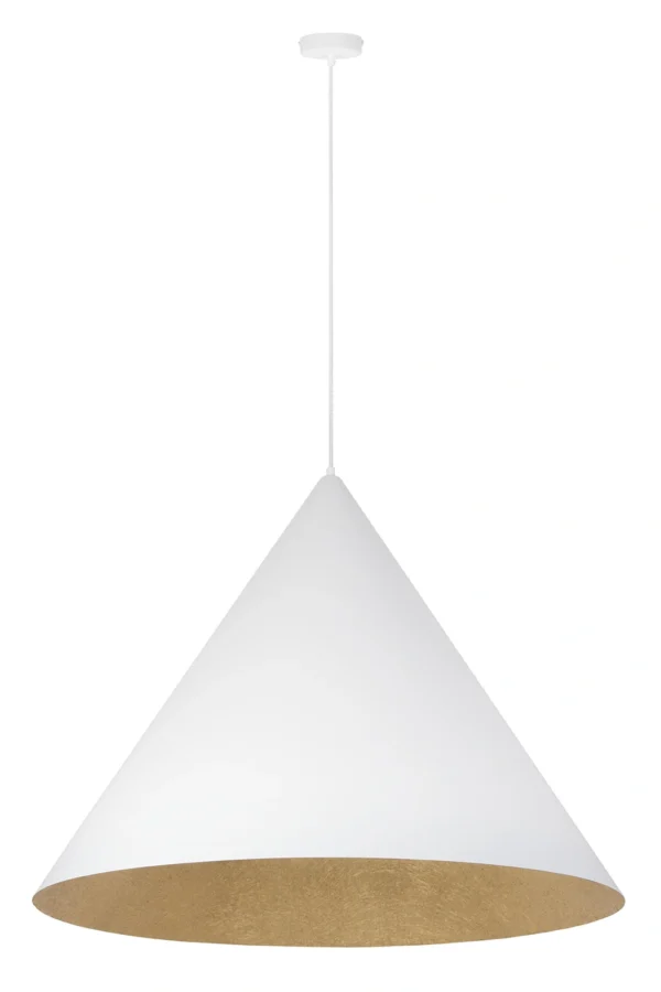 Lampa wisząca nowoczesna VESUVIO biały/złoty L 3xE27, 3 × E27 – Sigma Lighting 41030