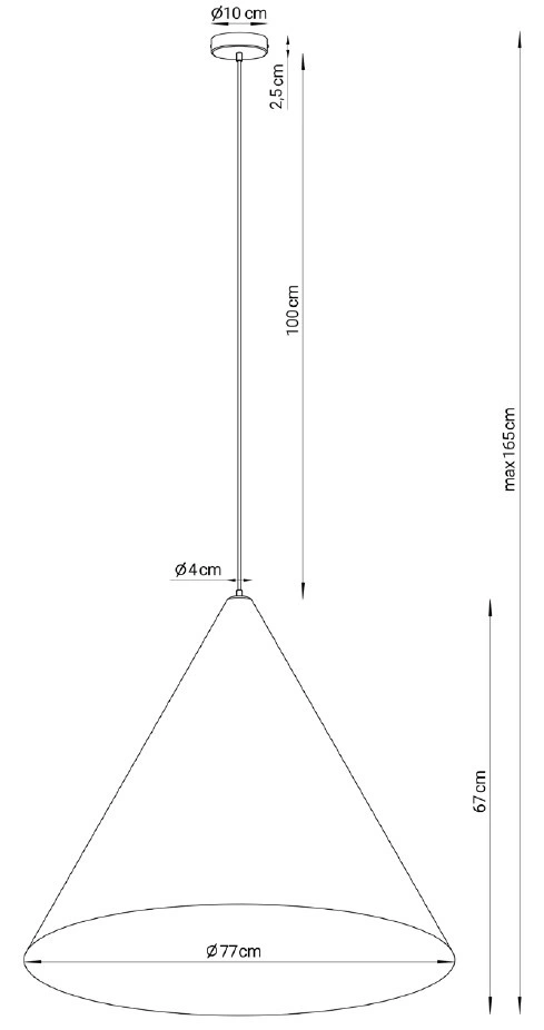 Lampa wisząca nowoczesna VESUVIO biały/złoty L 3xE27, 3 × E27 – Sigma Lighting 41030 - obrazek 3