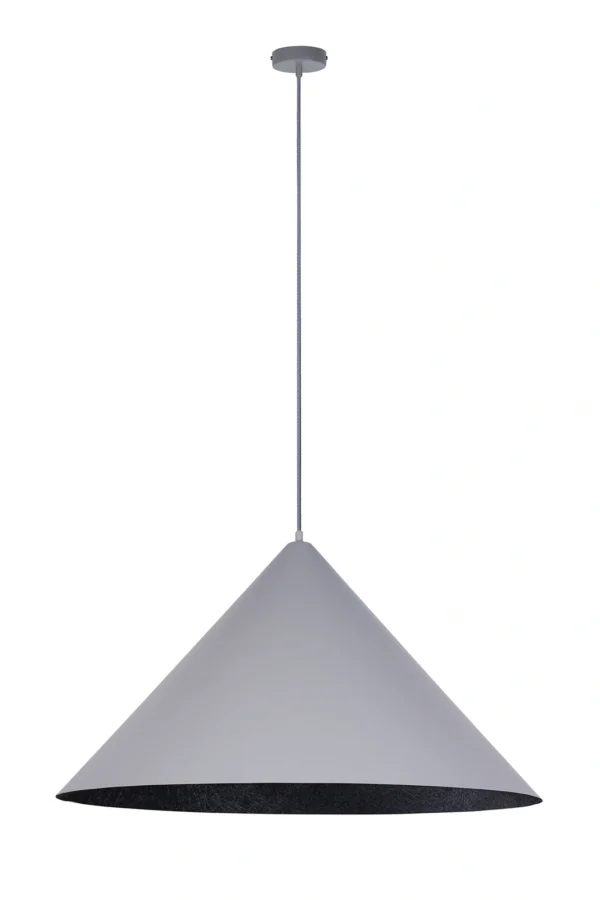 Lampa wisząca nowoczesna VESUVIO szary/czarny M 3xE27, 3 × E27 – Sigma Lighting 41053