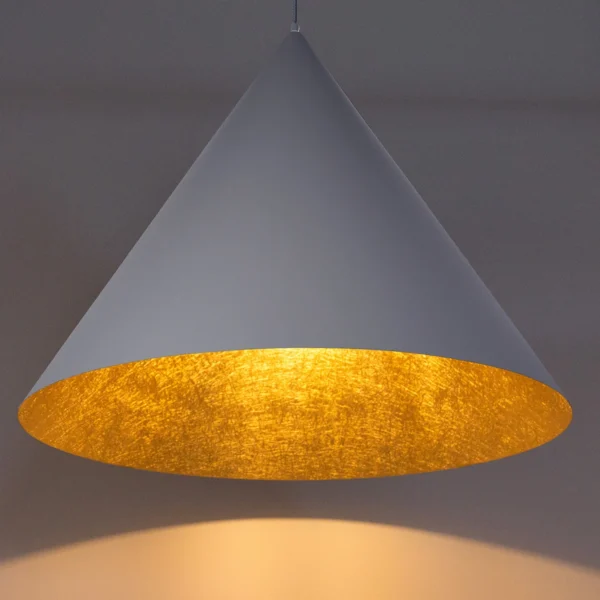 Lampa wisząca nowoczesna VESUVIO szary/złoty L 3xE27, 3 × E27 – Sigma Lighting 41050