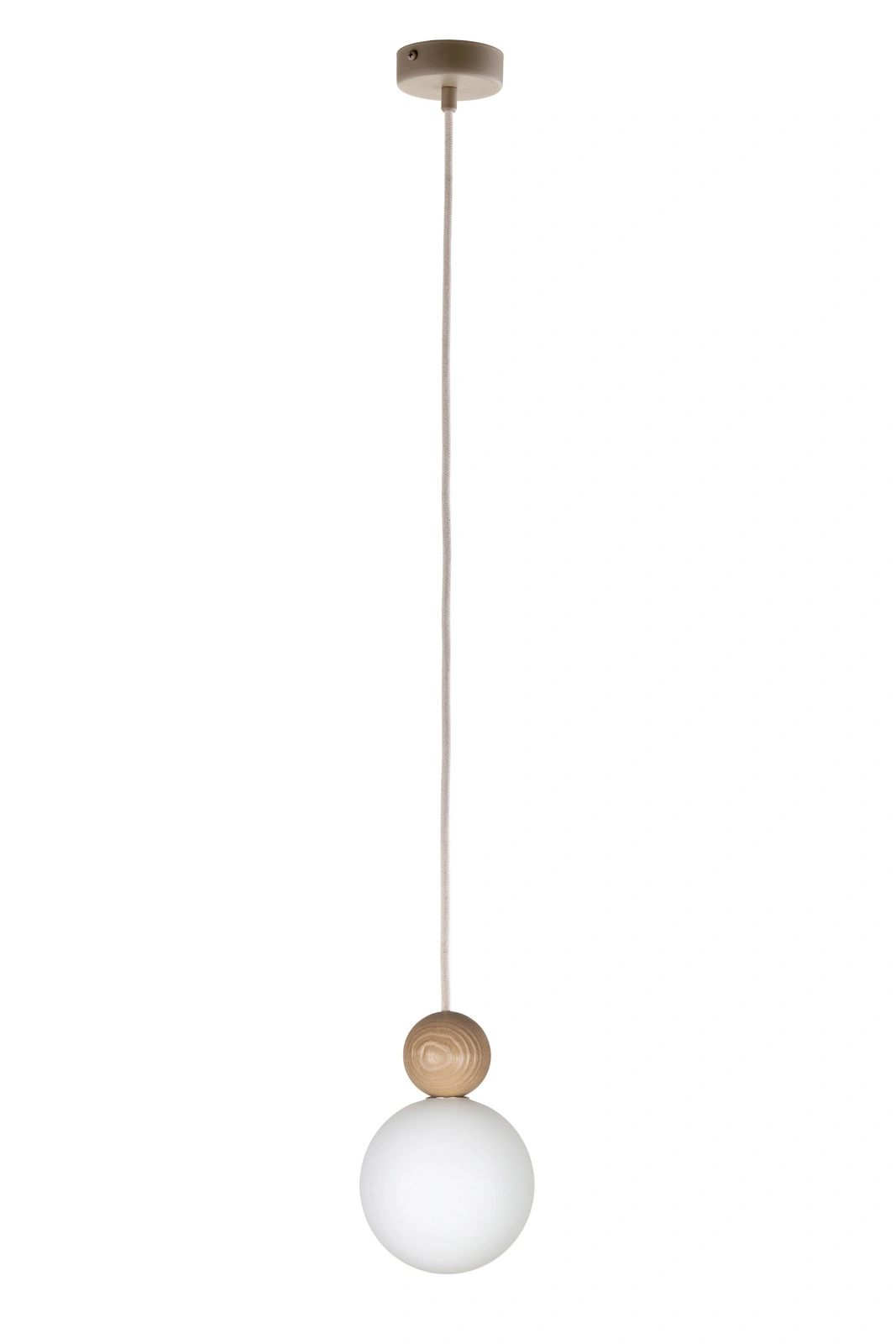 Lampa wisząca minimalistyczna RONA 1 drewno jasny brąz, 1 × G9 – Sigma Lighting 41674