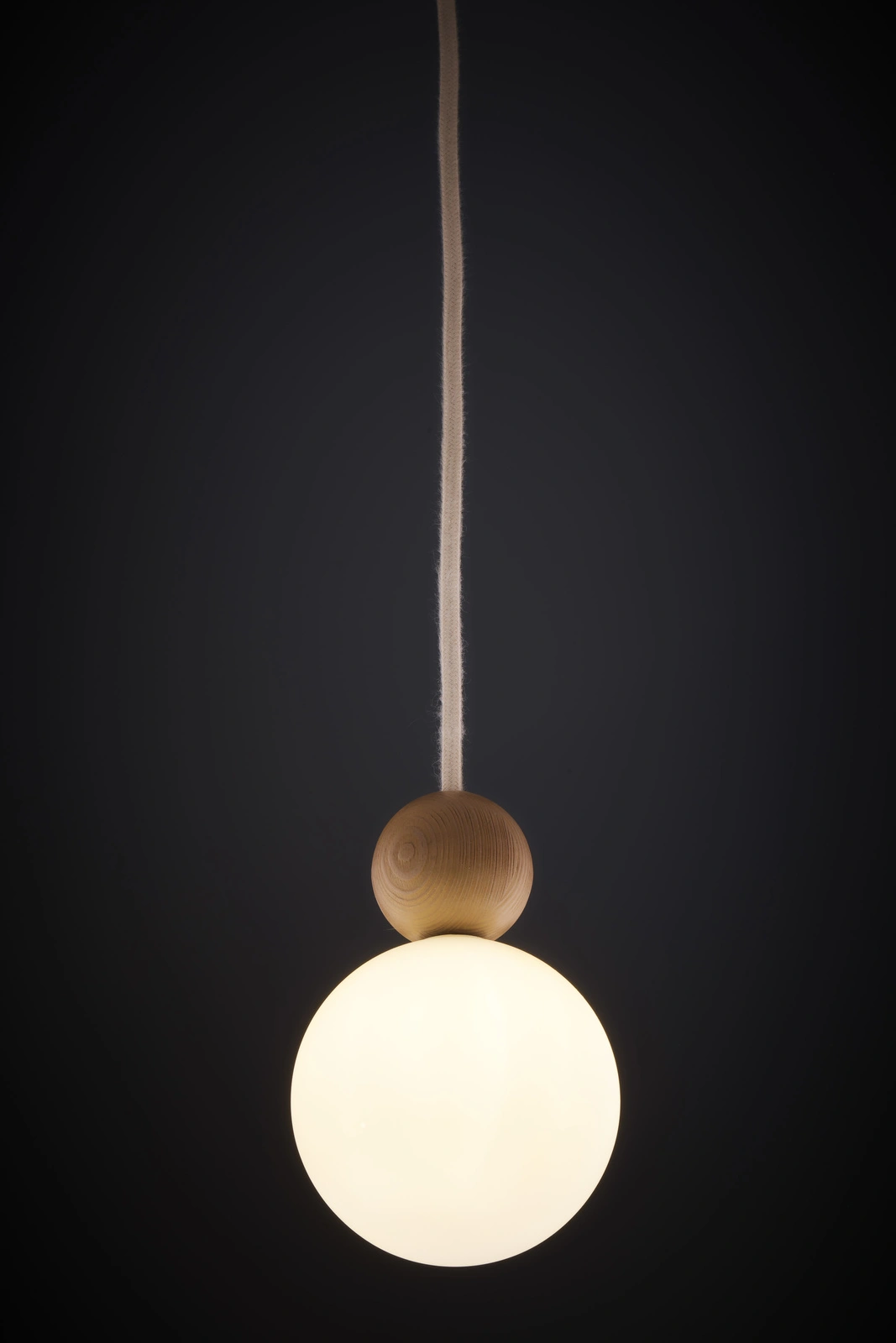 Lampa wisząca minimalistyczna RONA 1 drewno jasny brąz, 1 × G9 – Sigma Lighting 41674 - obrazek 3