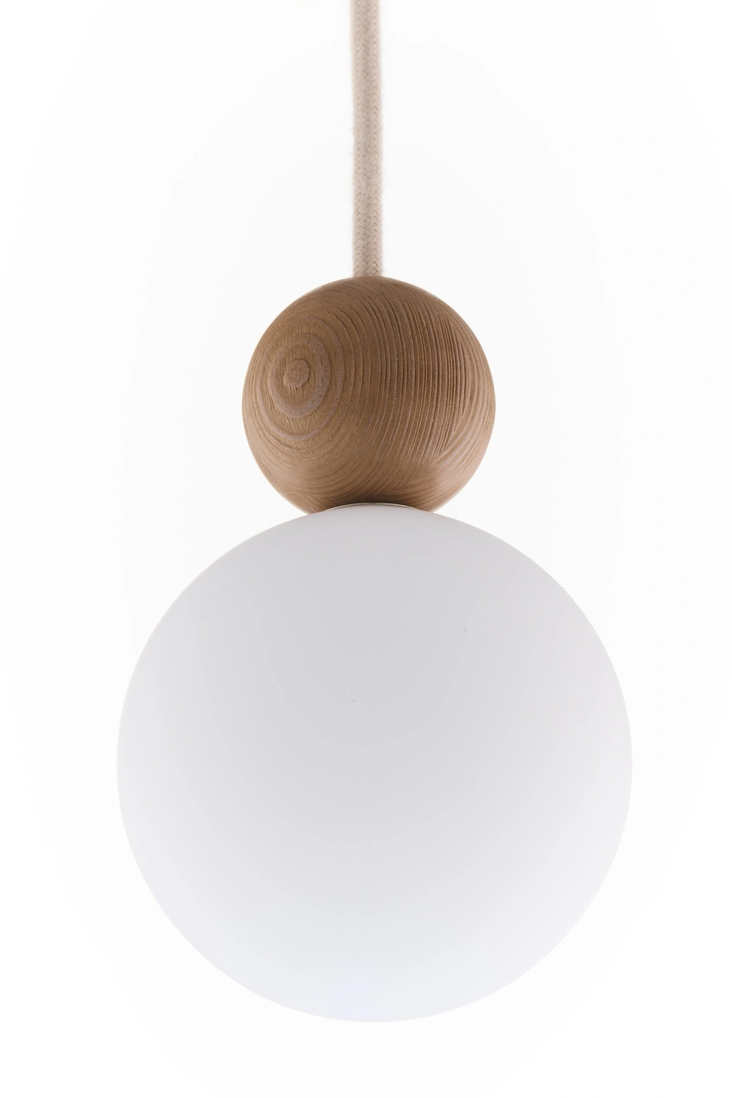 Lampa wisząca minimalistyczna RONA 1 drewno jasny brąz, 1 × G9 – Sigma Lighting 41674 - obrazek 2