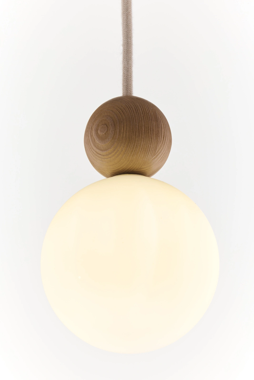 Lampa wisząca minimalistyczna RONA 1 drewno jasny brąz, 1 × G9 – Sigma Lighting 41674 - obrazek 4