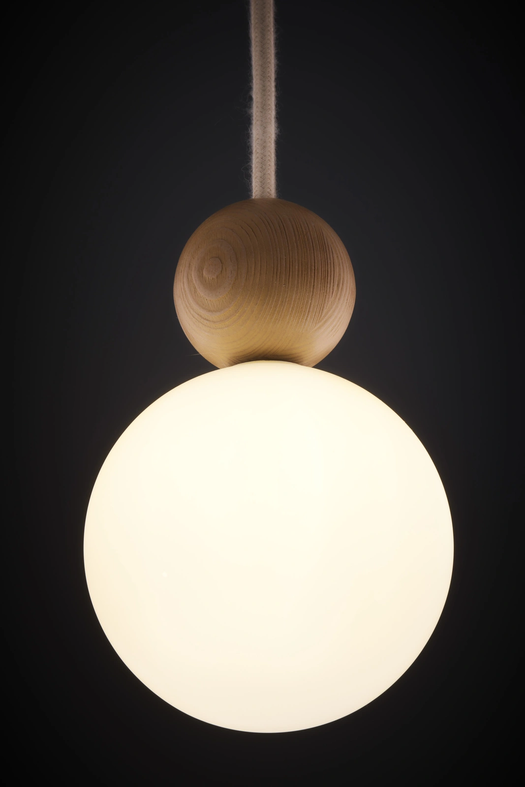 Lampa wisząca minimalistyczna RONA 1 drewno jasny brąz, 1 × G9 – Sigma Lighting 41674 - obrazek 5