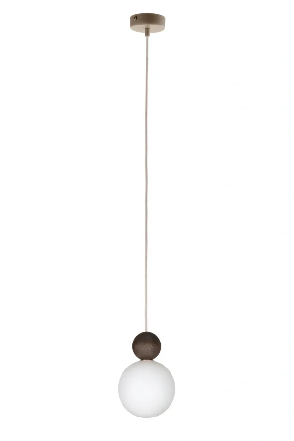 Lampa wisząca minimalistyczna RONA 1 drewno ciemny brąz, 1 × G9 – Sigma Lighting 41675