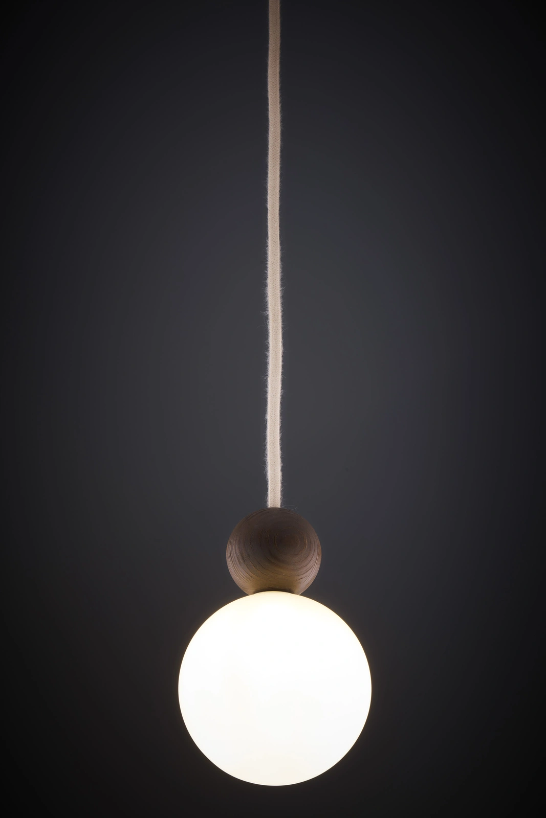Lampa wisząca minimalistyczna RONA 1 drewno ciemny brąz, 1 × G9 – Sigma Lighting 41675 - obrazek 4