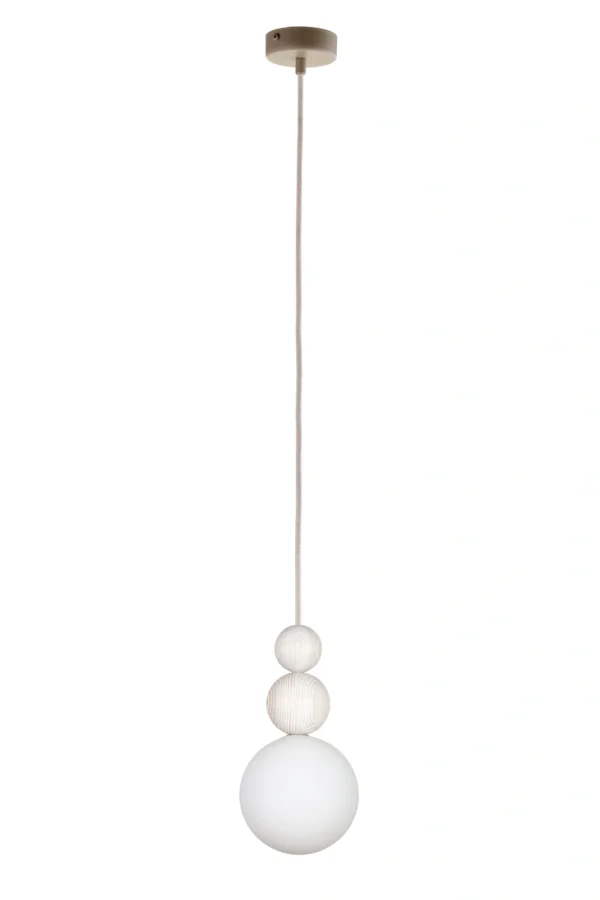 Lampa wisząca minimalistyczna RONA 2 drewno bielone, 1 × G9 – Sigma Lighting 41677