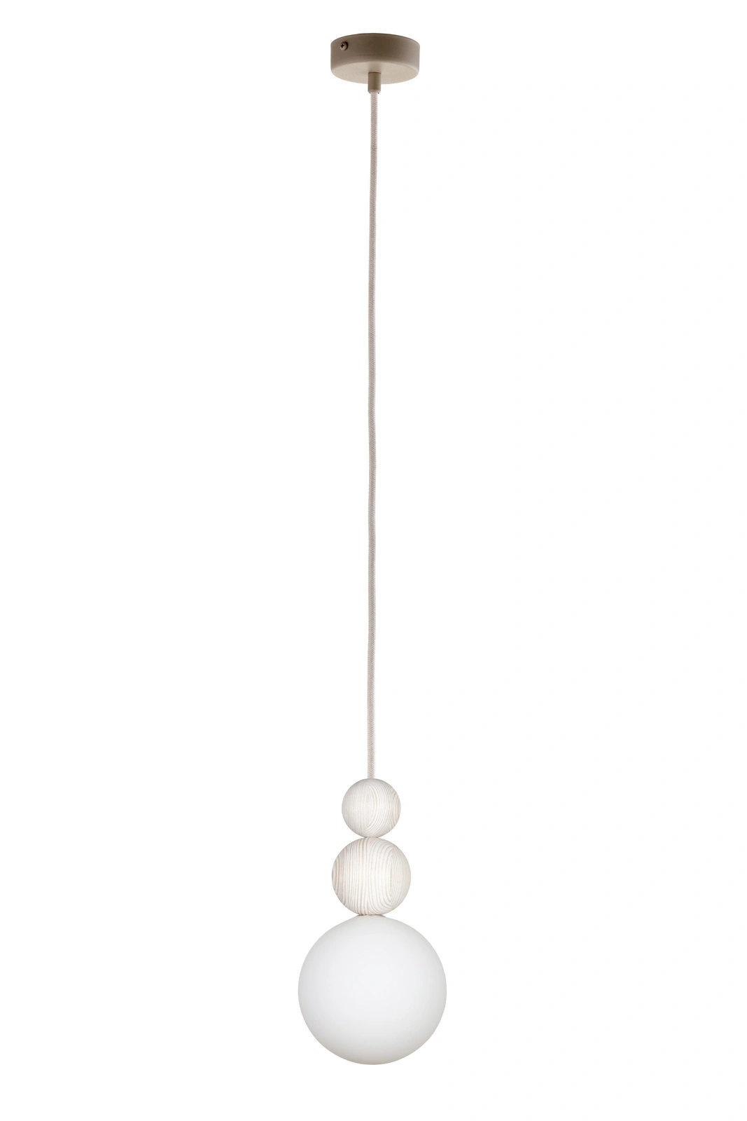 Lampa wisząca minimalistyczna RONA 2 drewno bielone, 1 × G9 – Sigma Lighting 41677