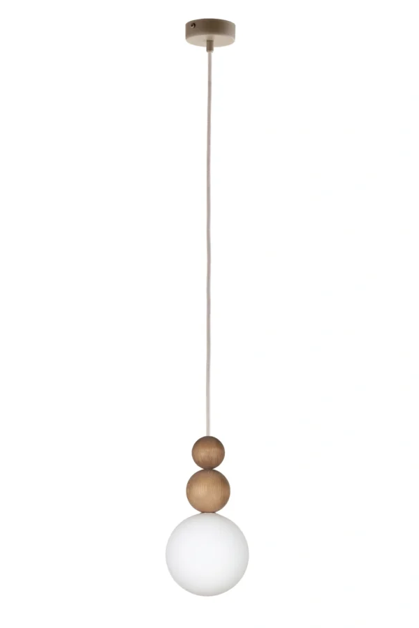Lampa wisząca minimalistyczna RONA 2 drewno jasny brąz, 1 × G9 – Sigma Lighting 41679