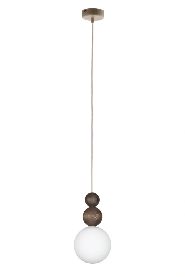 Lampa wisząca minimalistyczna RONA 2 drewno ciemny brąz, 1 × G9 – Sigma Lighting 41681