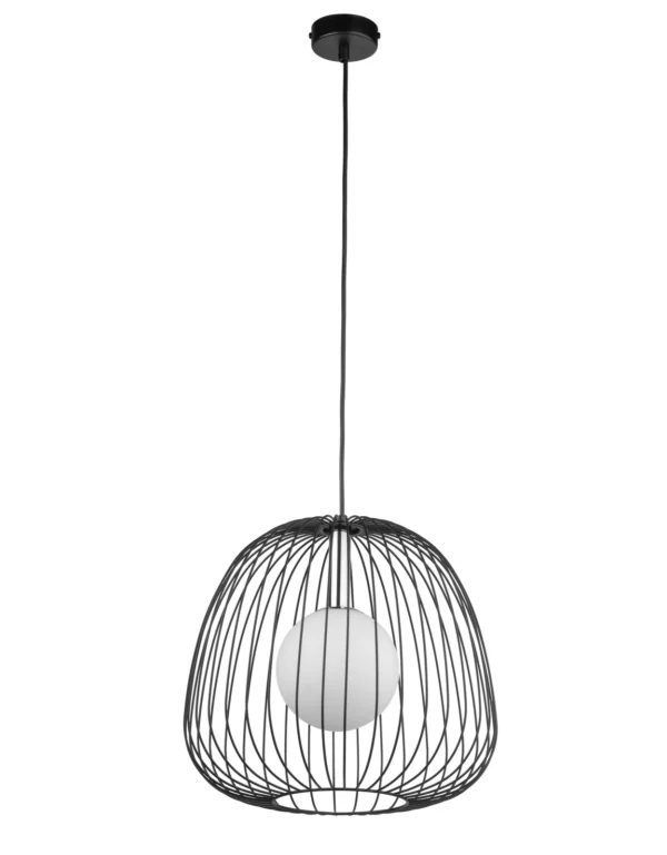 Lampa wisząca minimalistyczna BELL 1 M czarny/srebrny, 1 × G9 – Sigma Lighting 40723