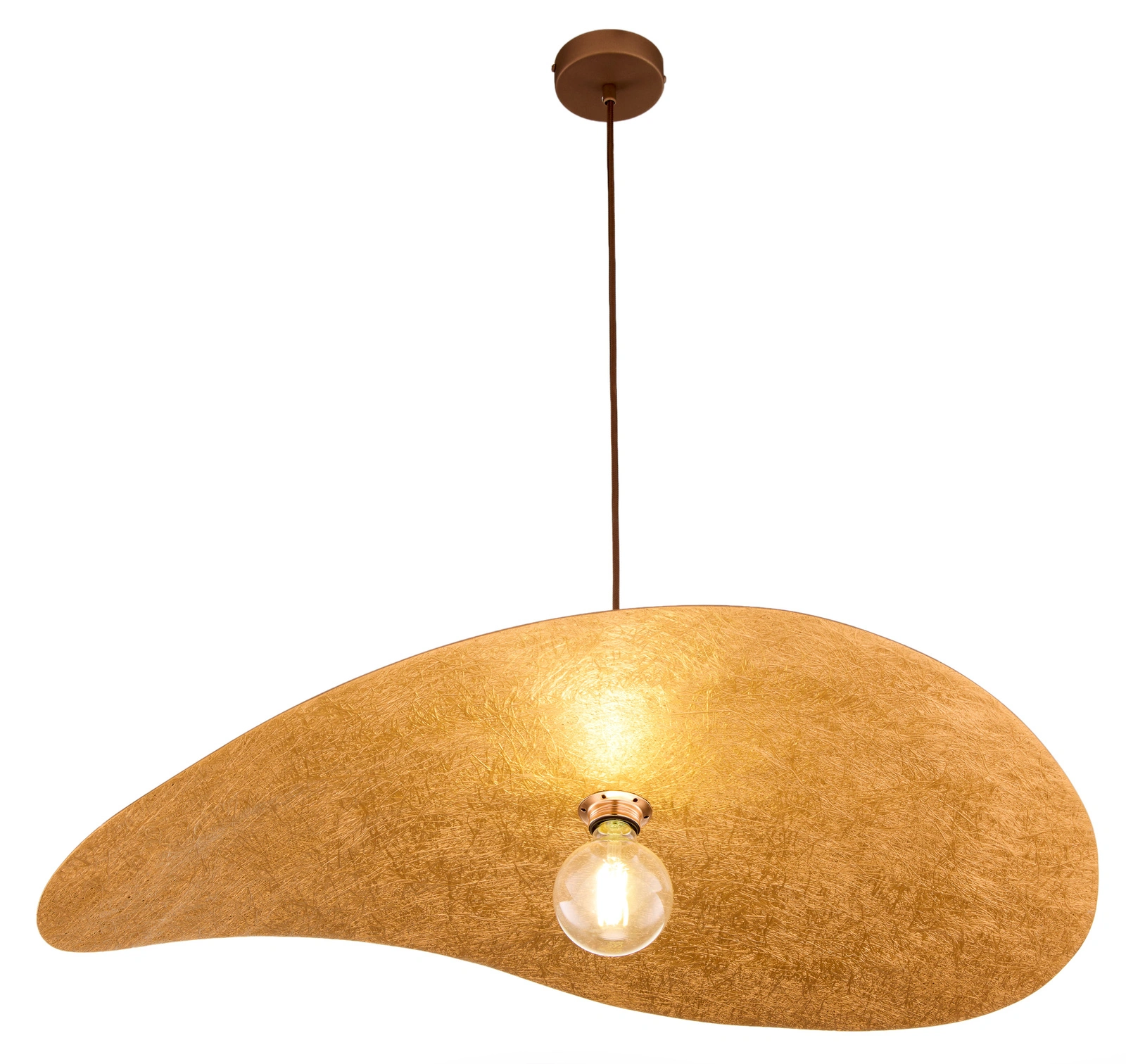 Lampa wisząca nowoczesna LEAF brązowy/miedziany, 1 × E27 – Sigma Lighting 41920 - obrazek 7
