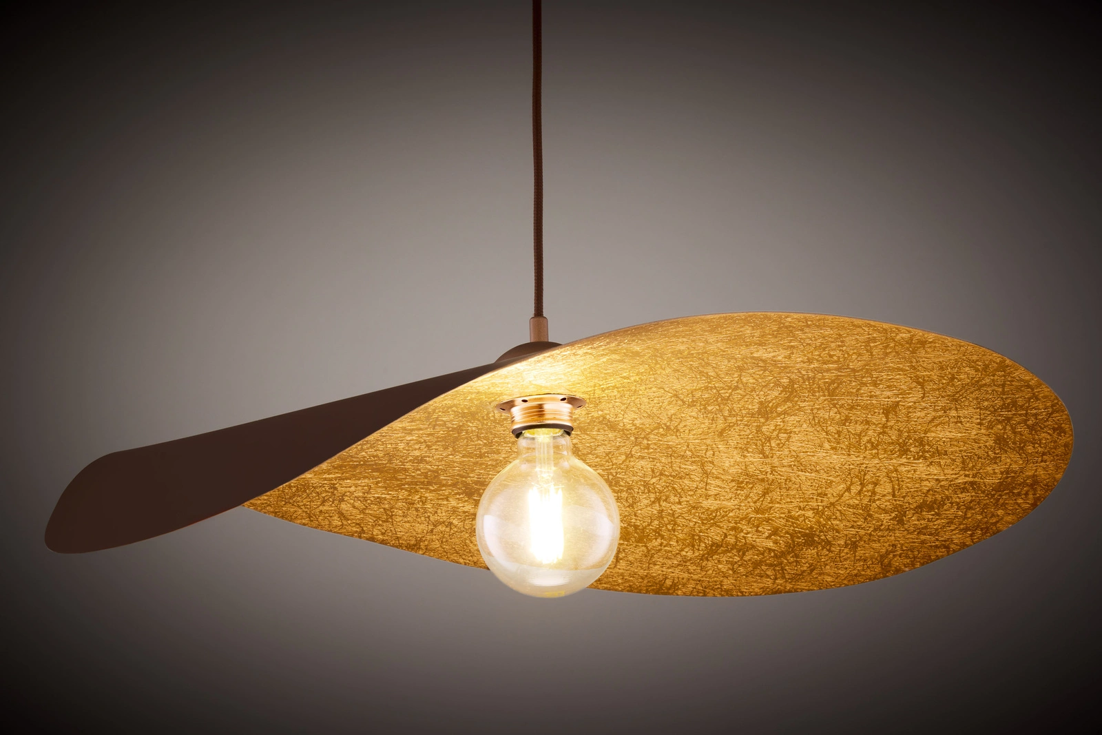 Lampa wisząca nowoczesna LEAF brązowy/miedziany, 1 × E27 – Sigma Lighting 41920 - obrazek 5