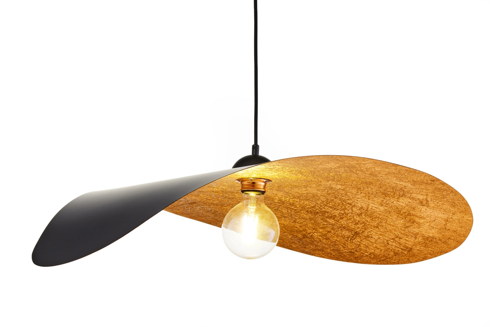 Lampa wisząca nowoczesna LEAF czarny/miedziany, 1 × E27 – Sigma Lighting 41919 - obrazek 6