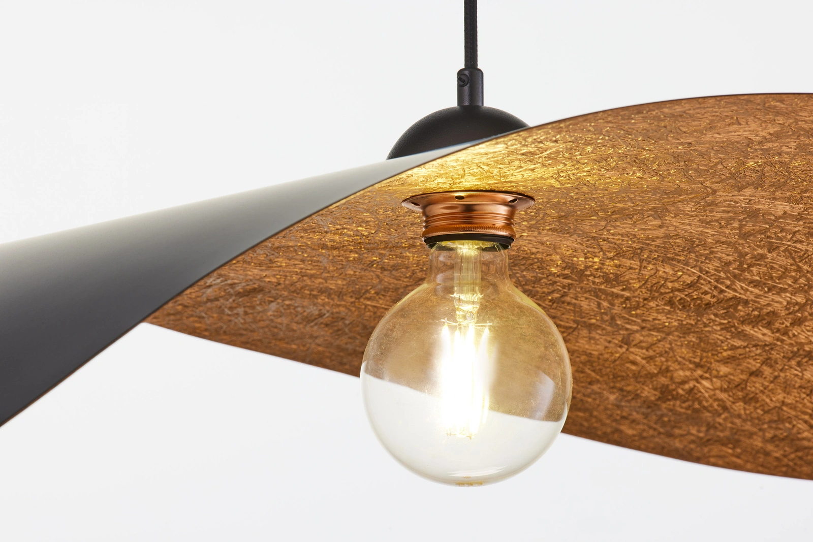 Lampa wisząca nowoczesna LEAF czarny/miedziany, 1 × E27 – Sigma Lighting 41919 - obrazek 7