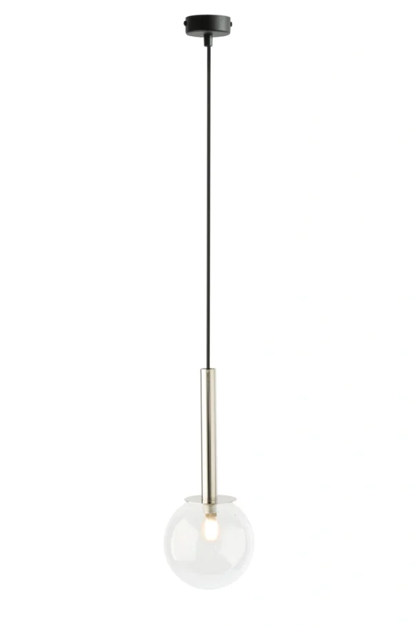 Lampa wisząca nowoczesna DAISY 1 srebrny/transparentny, 1 × G9 – Sigma Lighting 40751