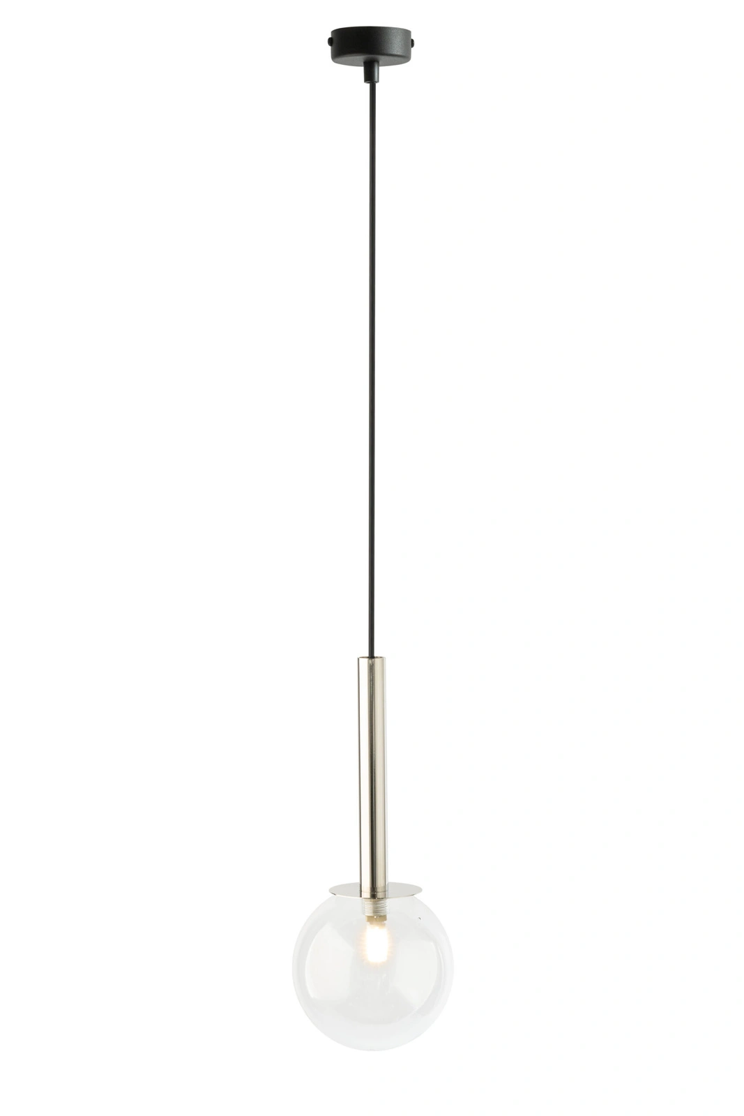 Lampa wisząca nowoczesna DAISY 1 srebrny/transparentny, 1 × G9 – Sigma Lighting 40751