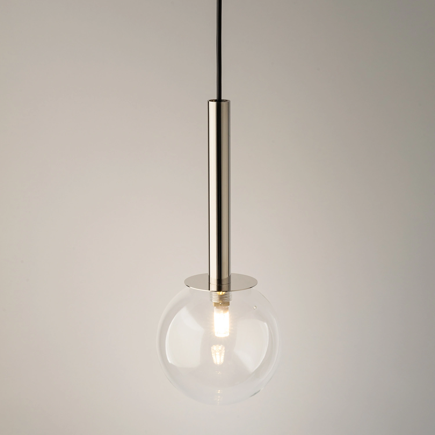 Lampa wisząca nowoczesna DAISY 1 srebrny/transparentny, 1 × G9 – Sigma Lighting 40751 - obrazek 2
