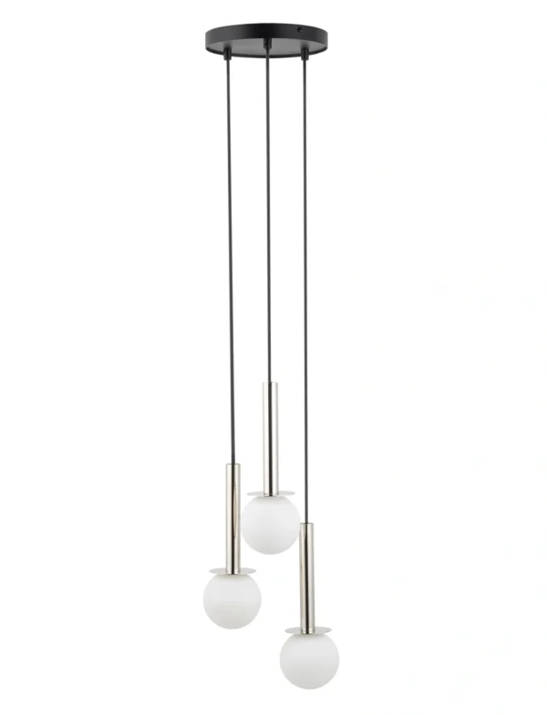 Lampa wisząca nowoczesna DAISY 3 srebrny/biały, 3 × G9 – Sigma Lighting 40764