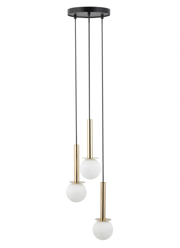 Lampa wisząca nowoczesna DAISY 3 złoty/biały, 3 × G9 – Sigma Lighting 40770