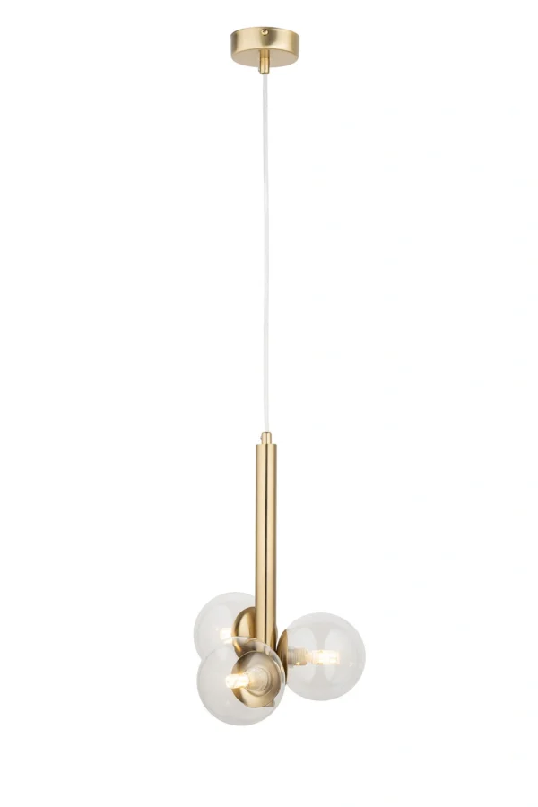 Lampa wisząca w stylu modern classic PERLA LUX 3 transparentny, 3 × G9 – Sigma Lighting 40855
