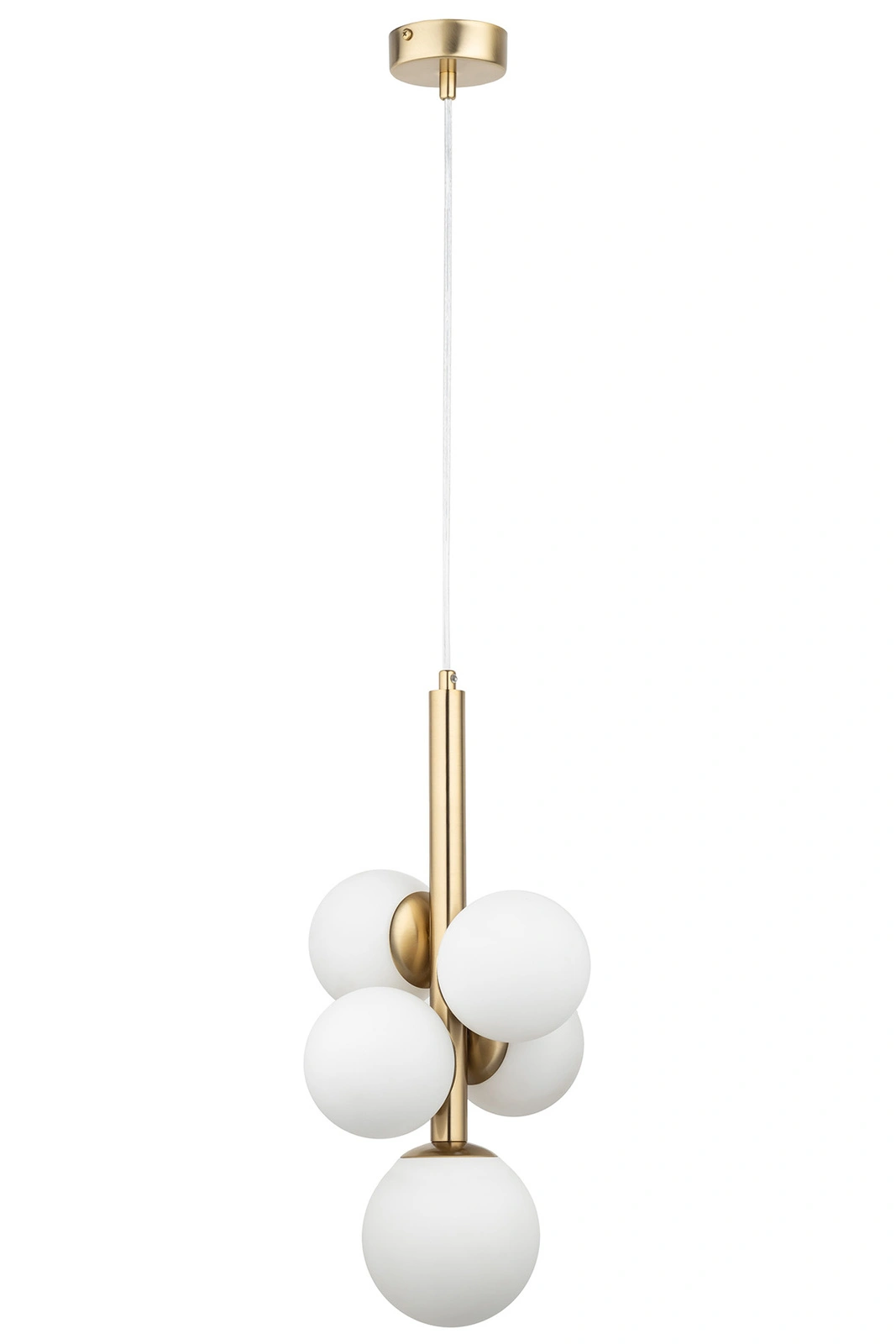 Lampa wisząca w stylu modern classic PERLA LUX 5 biały, 5 × G9 – Sigma Lighting 40786