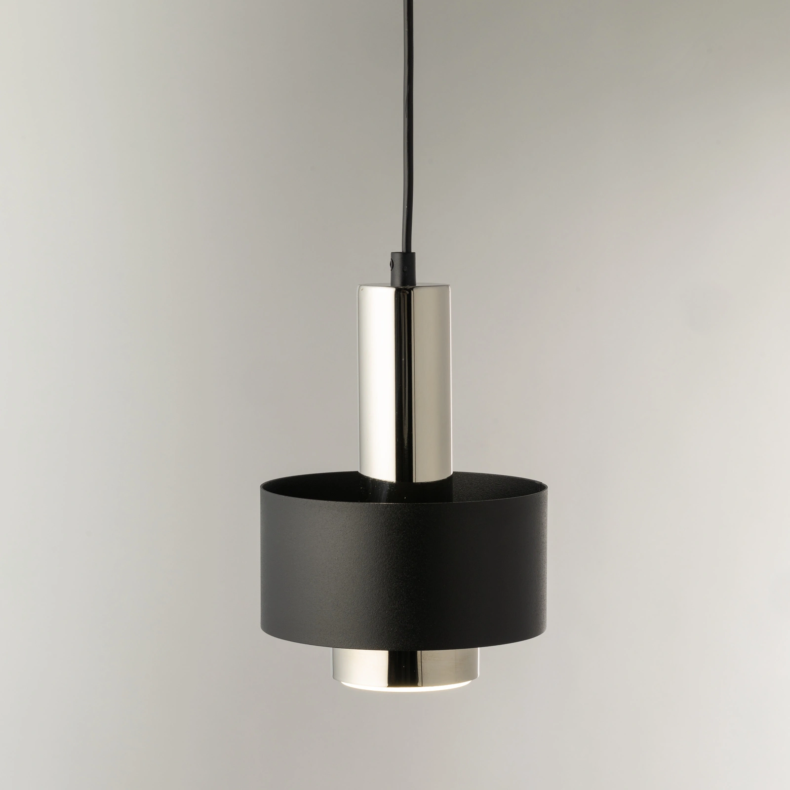 Lampa wisząca minimalistyczna RIF LUX 1 S czarny/srebrny, LED – Sigma Lighting 40714 - obrazek 2
