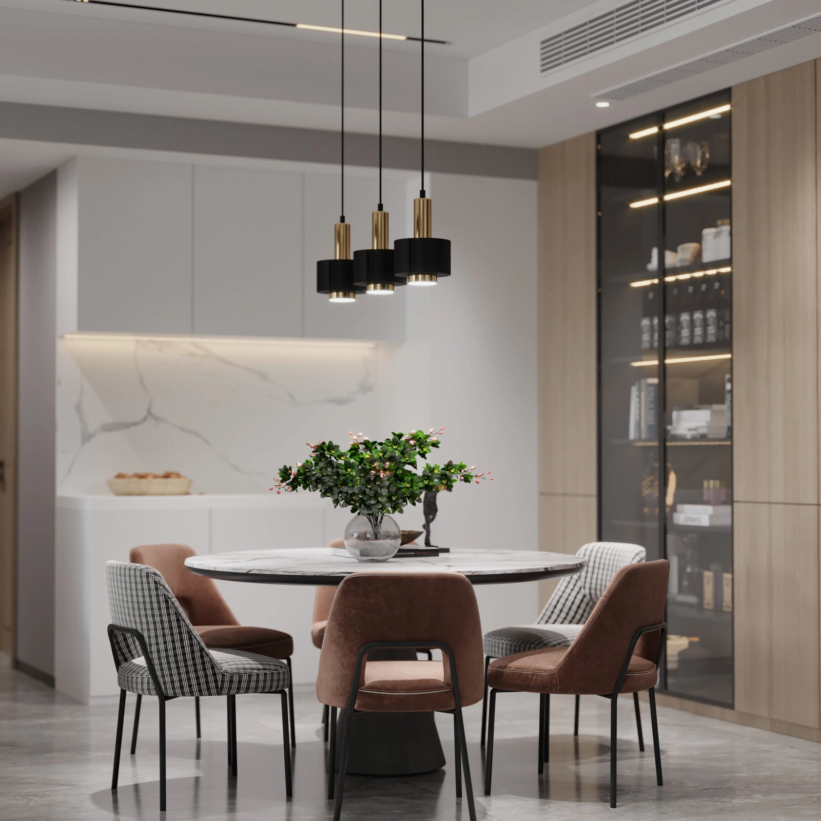 Lampa wisząca minimalistyczna RIF LUX 1 S czarny/srebrny, LED – Sigma Lighting 40714 - obrazek 4