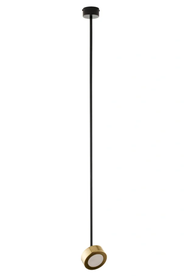 Lampa wisząca minimalistyczna BAR 1 L czarny/złoty 113 cm, LED – Sigma Lighting 41645