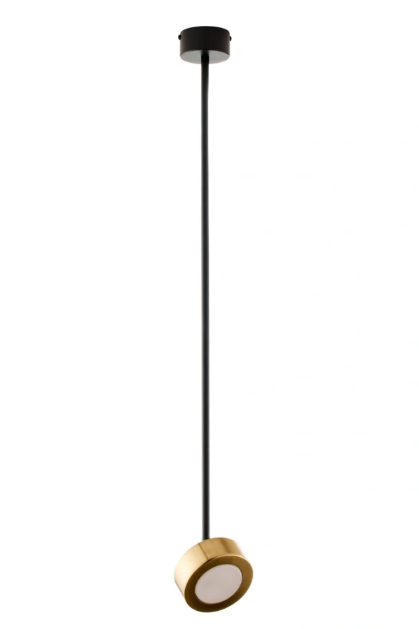 Lampa wisząca minimalistyczna BAR 1 M czarny/złoty 82 cm, LED – Sigma Lighting 41643