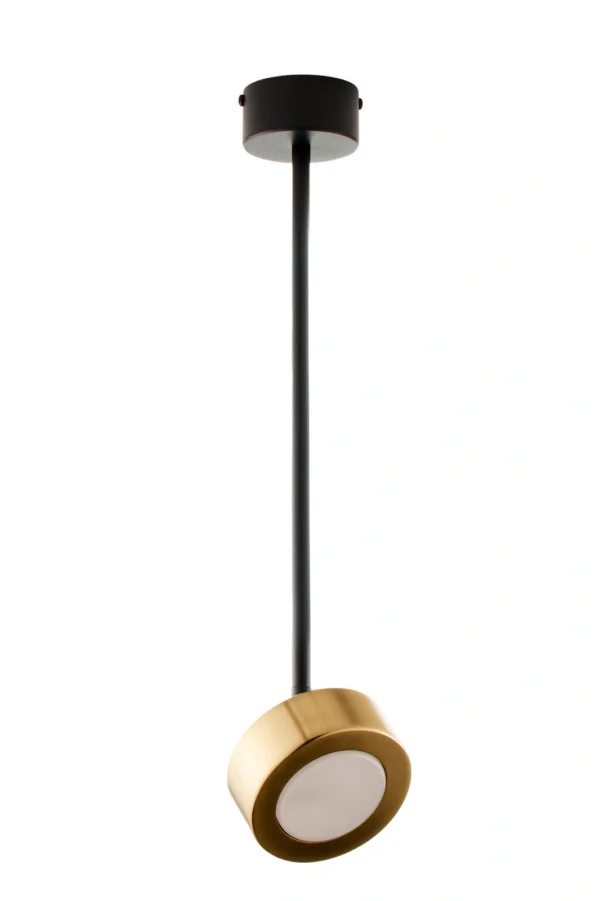Lampa wisząca minimalistyczna BAR 1 S czarny/złoty 47 cm, LED – Sigma Lighting 41641