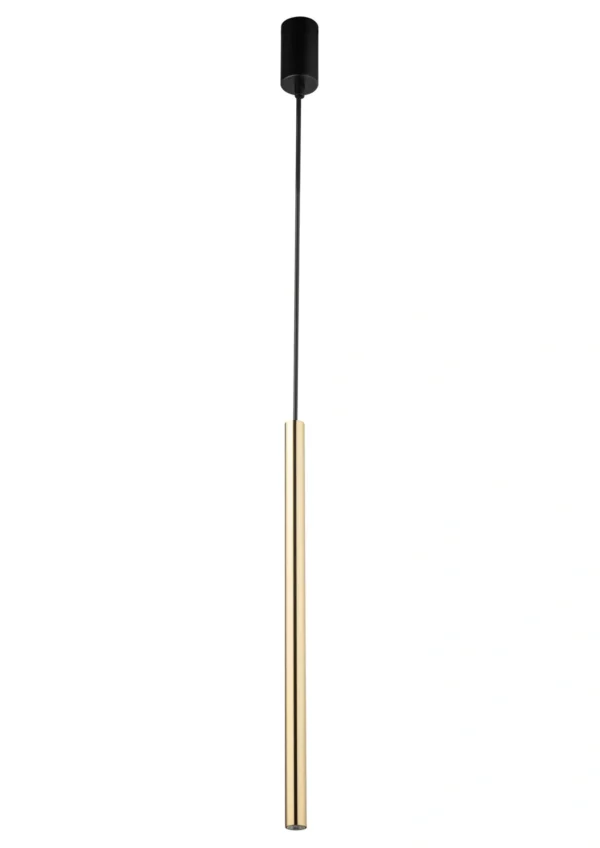 Lampa wisząca minimalistyczna SOPEL LUX 1 czarny/złoty, 1 × G9 – Sigma Lighting 40737