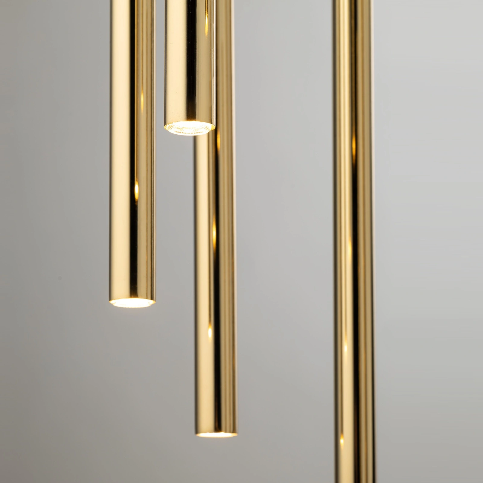 Lampa wisząca minimalistyczna SOPEL LUX 7 koło długi czarny/złoty, 5 × G9 – Sigma Lighting 40750 - obrazek 2
