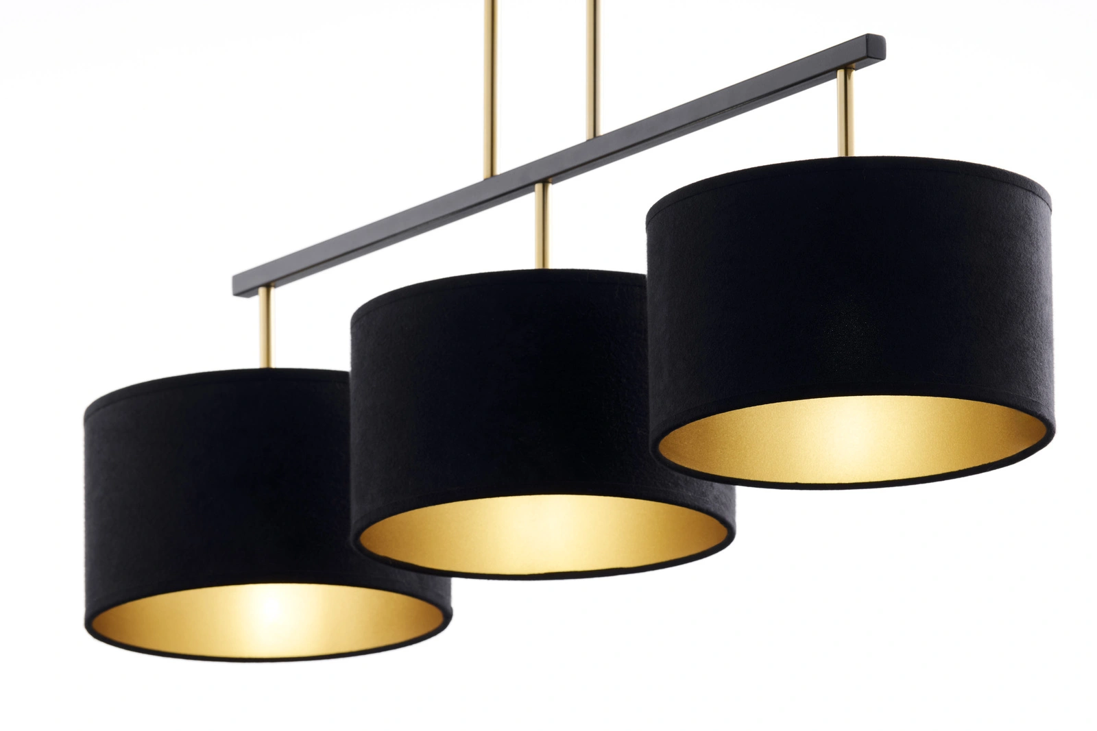 Lampa wisząca w stylu modern classic MARII 3 czarny/złoty, 3 × E27 – Sigma Lighting 41836 - obrazek 5