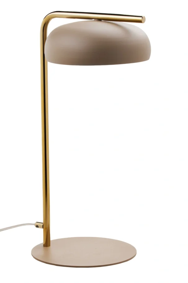Lampa stołowa w stylu modern classic OLAF złoty / ciepły beż, LED – Sigma Lighting 41688