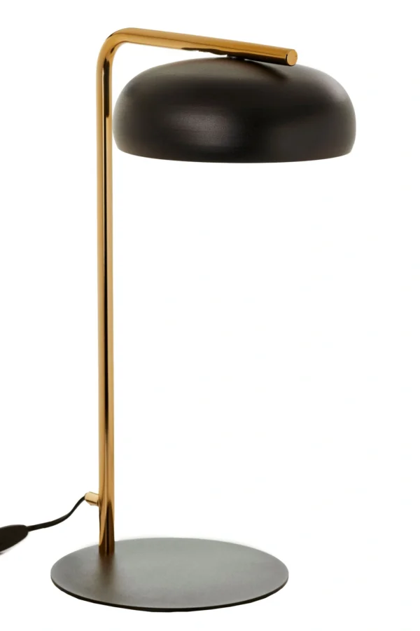 Lampa stołowa w stylu modern classic OLAF złoty szczotkowany/ czarny, LED – Sigma Lighting 41728