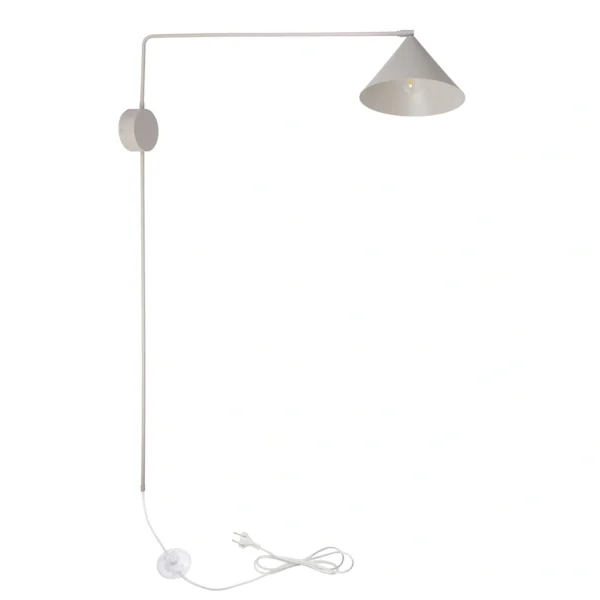 Kinkiet w stylu glamour MAGIC 1 szary beż, 1 × E27 – Sigma Lighting 40931