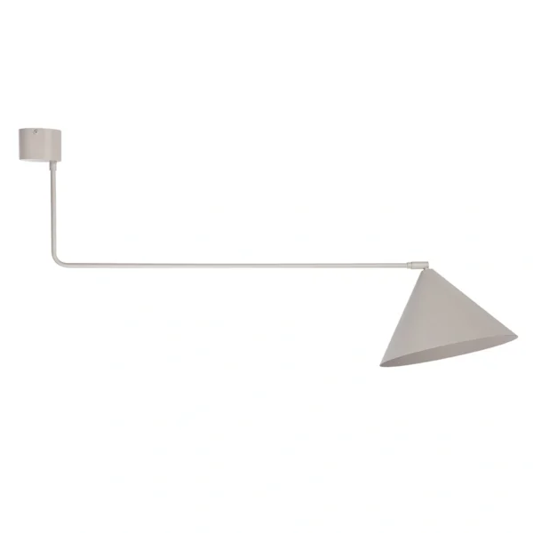 Plafon w stylu glamour MAGIC 1 szary beż, 1 × E27 – Sigma Lighting 40933