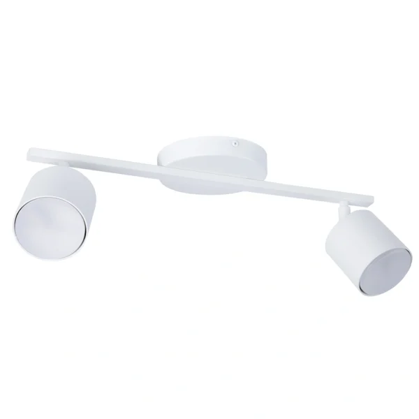 Plafon minimalistyczny MILA 2 biały, 2 × GX53 – Sigma Lighting 41347