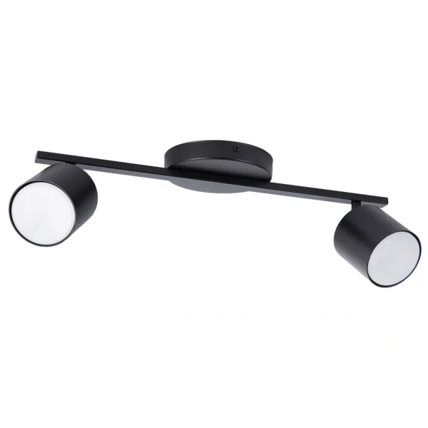 Plafon minimalistyczny MILA 2 czarny, 2 × GX53 – Sigma Lighting 41341