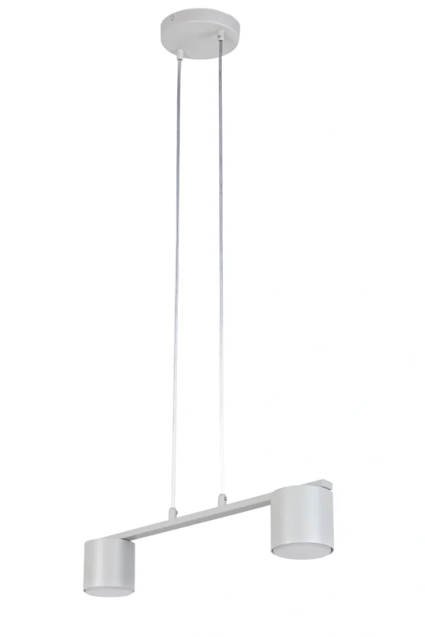 Lampa wisząca minimalistyczna MILA 2 szary beż, 2 × GX53 – Sigma Lighting 41355