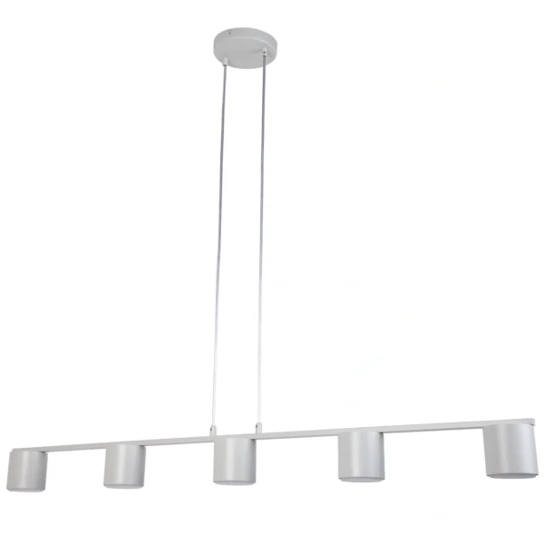 Lampa wisząca minimalistyczna MILA 5 szary beż, 5 × GX53 – Sigma Lighting 41357