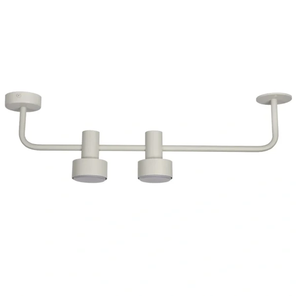 Plafon minimalistyczny MONA 2 szary beż, LED – Sigma Lighting 40905