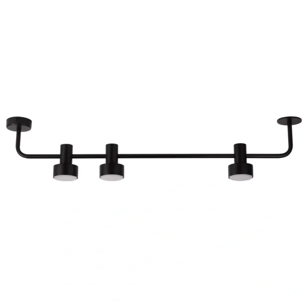 Plafon minimalistyczny MONA 3 czarny, LED – Sigma Lighting 40901