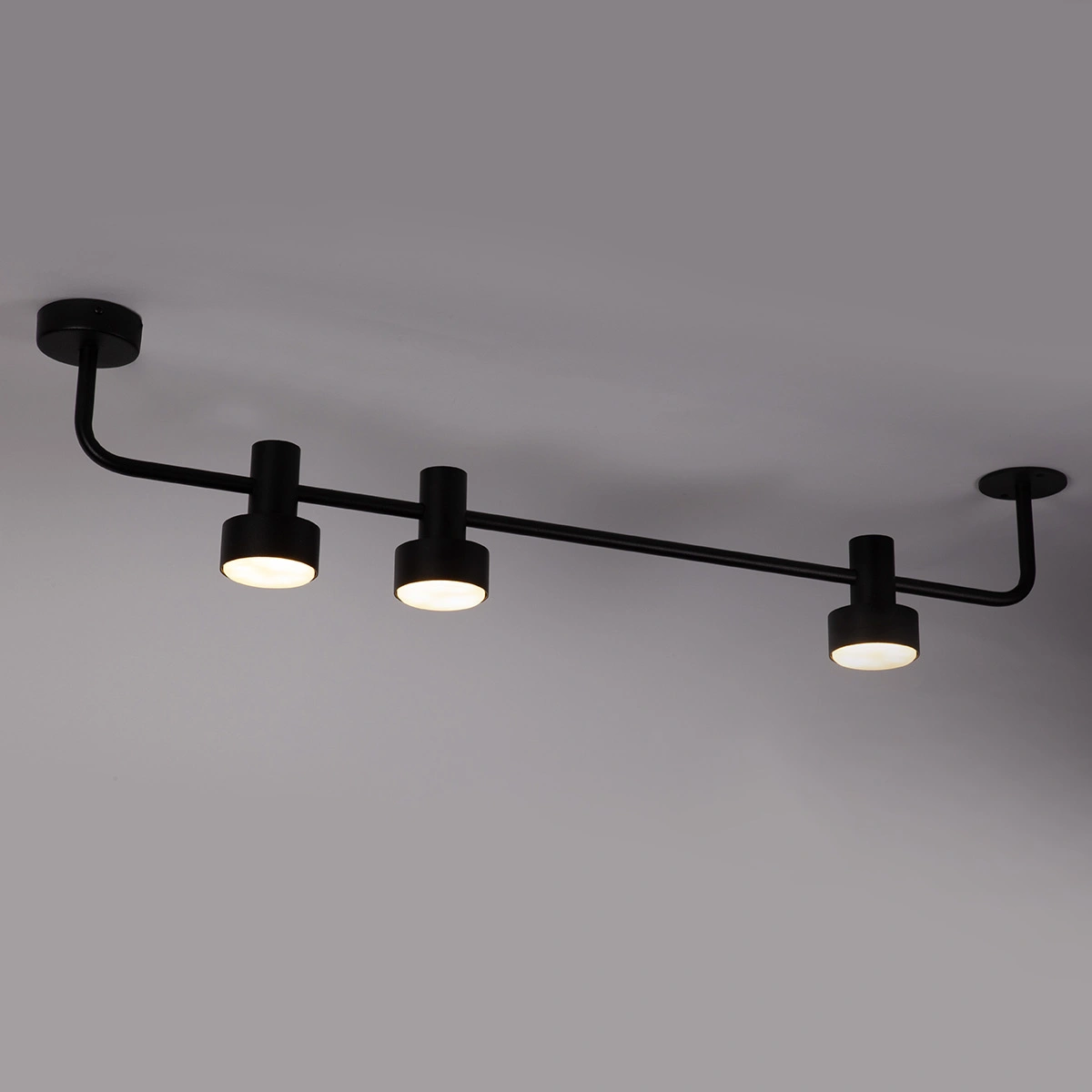 Plafon minimalistyczny MONA 3 czarny, LED – Sigma Lighting 40901 - obrazek 2